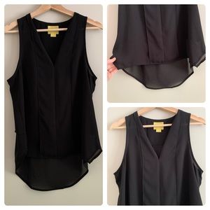 Anthropologie Black Sleeveless Blouse